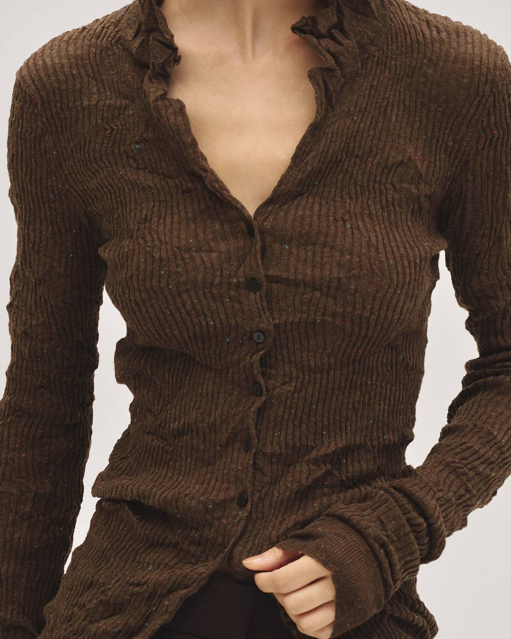 Nep Skipper Knit Nep Skipper Knit,ネップスキッパーニット,12710511,スキッパーニット,ネップニット,ニットトップ,todayful,トゥデイフル,lifes,吉田怜香,27ss