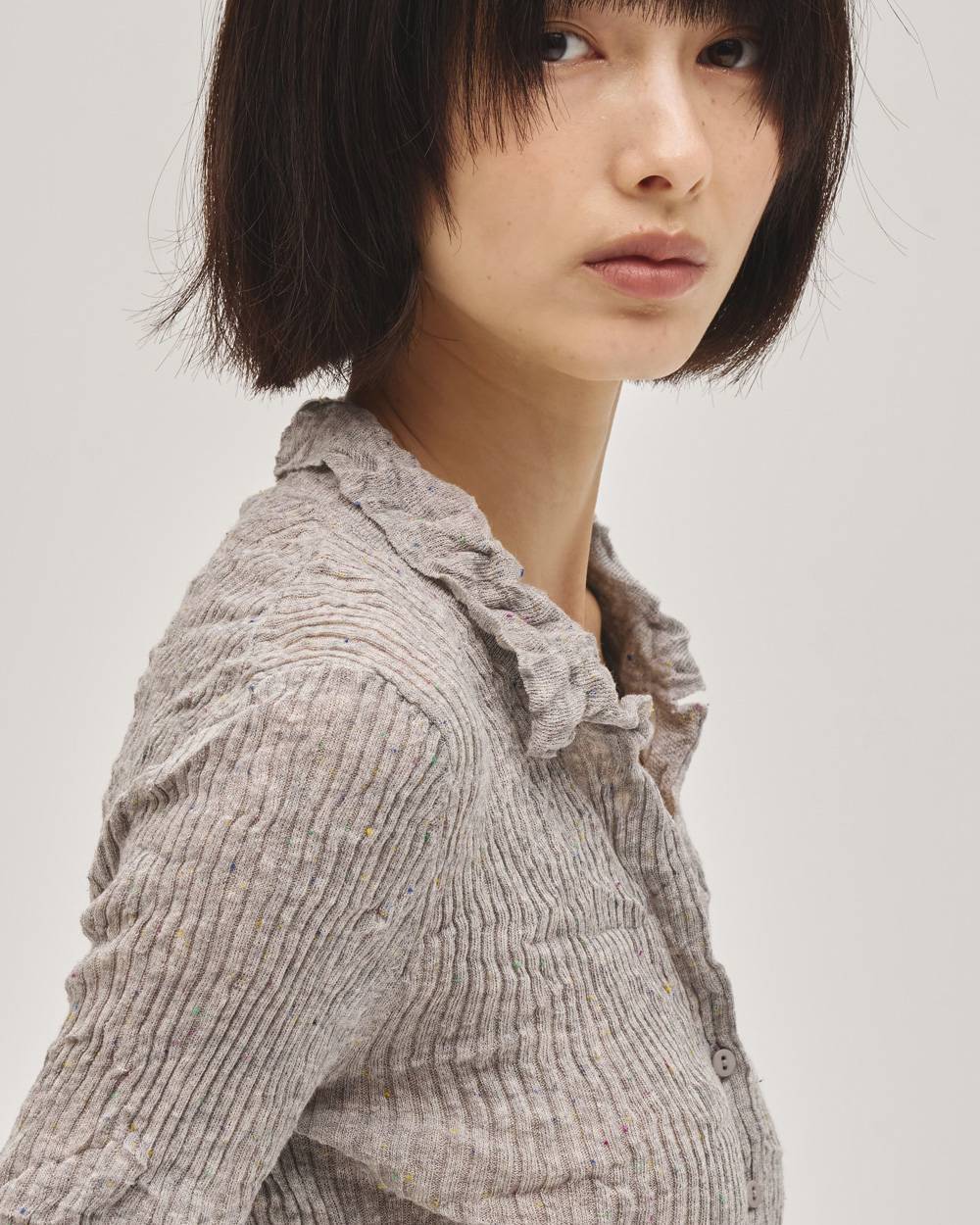 Nep Skipper Knit Nep Skipper Knit,ネップスキッパーニット,12710511,スキッパーニット,ネップニット,ニットトップ,todayful,トゥデイフル,lifes,吉田怜香,27ss