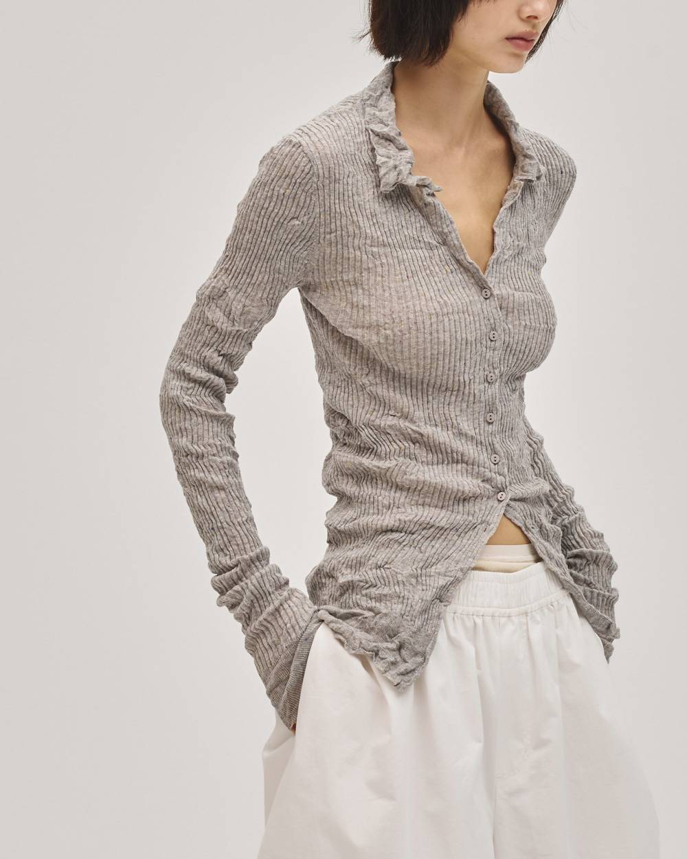 Nep Skipper Knit Nep Skipper Knit,ネップスキッパーニット,12710511,スキッパーニット,ネップニット,ニットトップ,todayful,トゥデイフル,lifes,吉田怜香,27ss