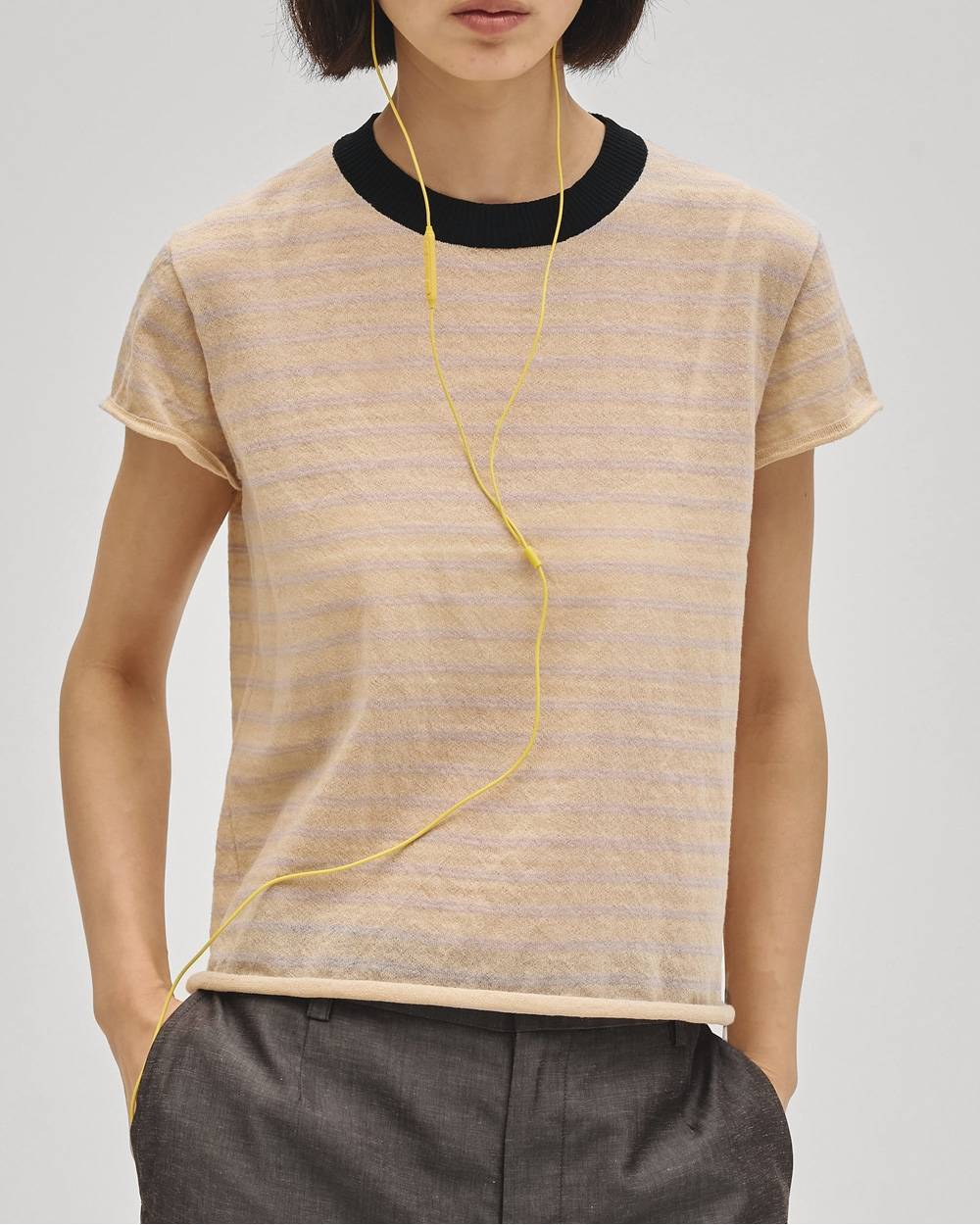 Border Compact Knit Border Compact Knit,ボーダーコンパクトニット,12710518,ボーダーニット,コンパクトニット,ボーダーニットTシャツ,ニットシャツ,todayful,トゥデイフル,lifes,吉田怜香,27ss