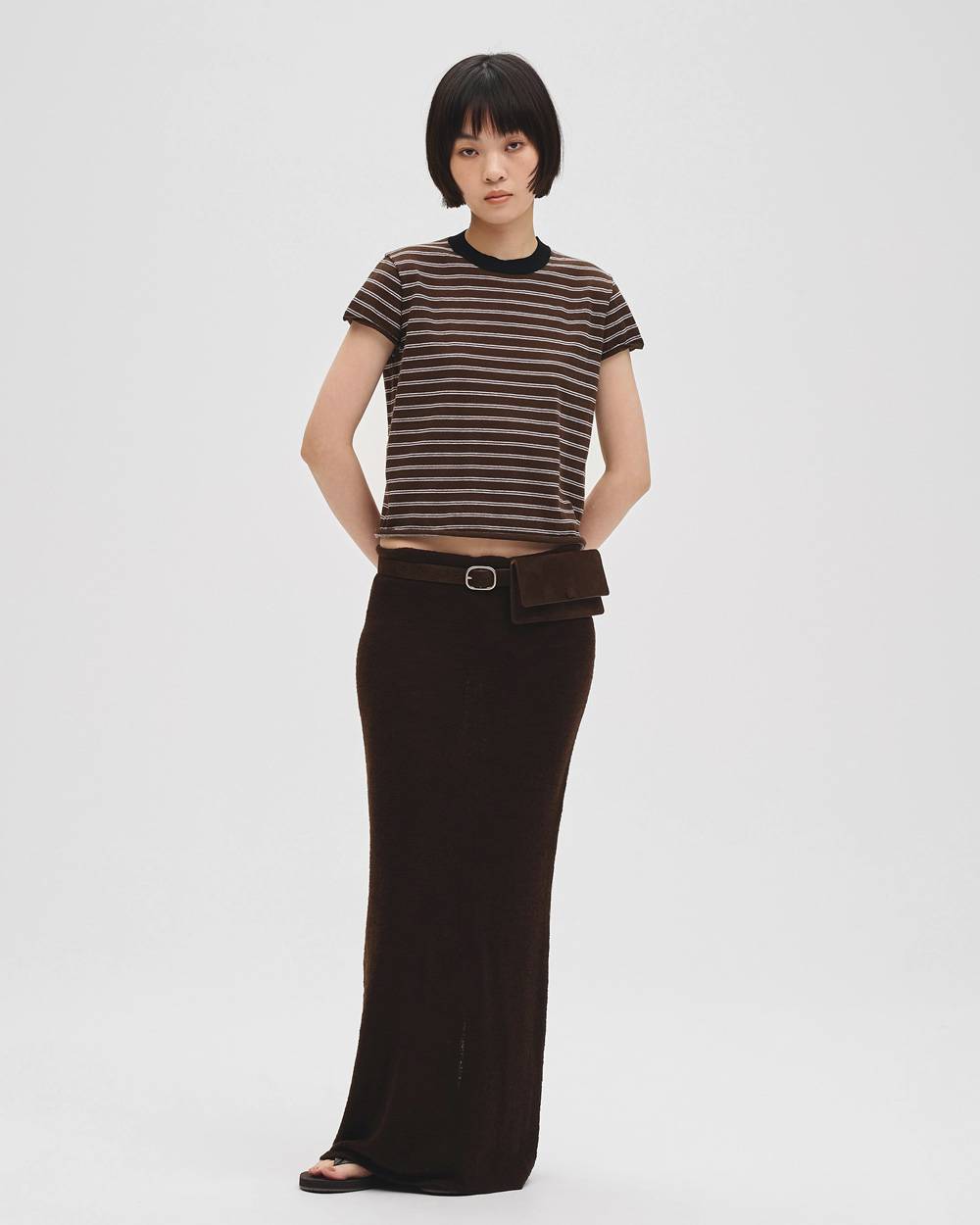 Border Compact Knit Border Compact Knit,ボーダーコンパクトニット,12710518,ボーダーニット,コンパクトニット,ボーダーニットTシャツ,ニットシャツ,todayful,トゥデイフル,lifes,吉田怜香,27ss