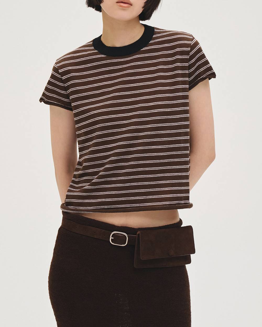 Border Compact Knit Border Compact Knit,ボーダーコンパクトニット,12710518,ボーダーニット,コンパクトニット,ボーダーニットTシャツ,ニットシャツ,todayful,トゥデイフル,lifes,吉田怜香,27ss
