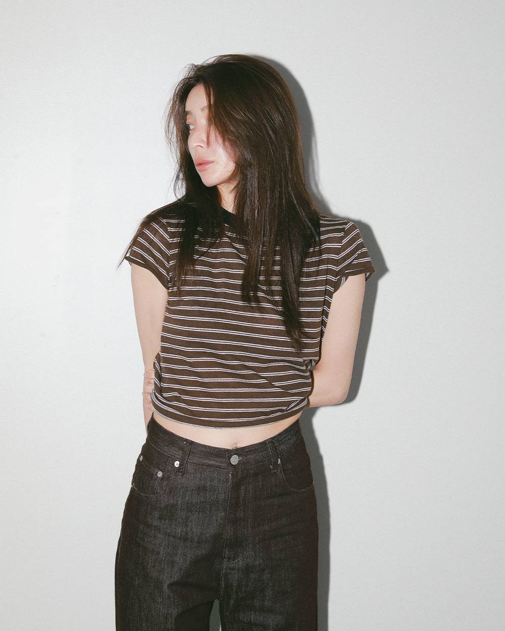 Border Compact Knit Border Compact Knit,ボーダーコンパクトニット,12710518,ボーダーニット,コンパクトニット,ボーダーニットTシャツ,ニットシャツ,todayful,トゥデイフル,lifes,吉田怜香,27ss