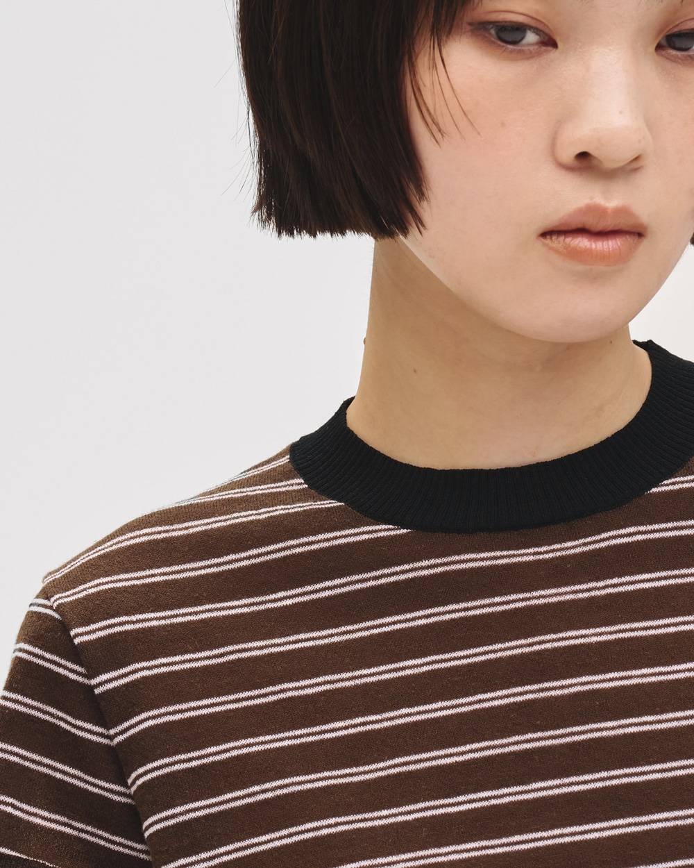 Border Compact Knit Border Compact Knit,ボーダーコンパクトニット,12710518,ボーダーニット,コンパクトニット,ボーダーニットTシャツ,ニットシャツ,todayful,トゥデイフル,lifes,吉田怜香,27ss