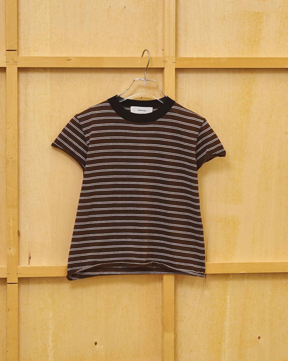 Border Compact Knit Border Compact Knit,ボーダーコンパクトニット,12710518,ボーダーニット,コンパクトニット,ボーダーニットTシャツ,ニットシャツ,todayful,トゥデイフル,lifes,吉田怜香,27ss