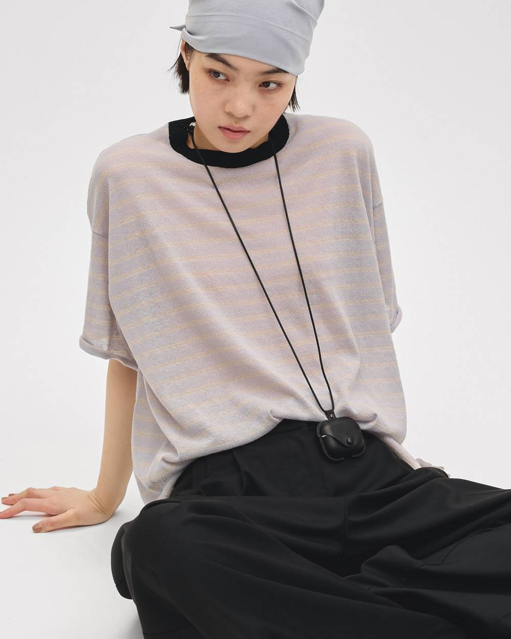Border Halfsleeve Knit Border Halfsleeve Knit,ボーダーハーフスリーブニット,12710526,ハーフスリーブニット,ボーダーニット,ボーダーニットTシャツ,ニットトップ,todayful,トゥデイフル,lifes,吉田怜香,27ss
