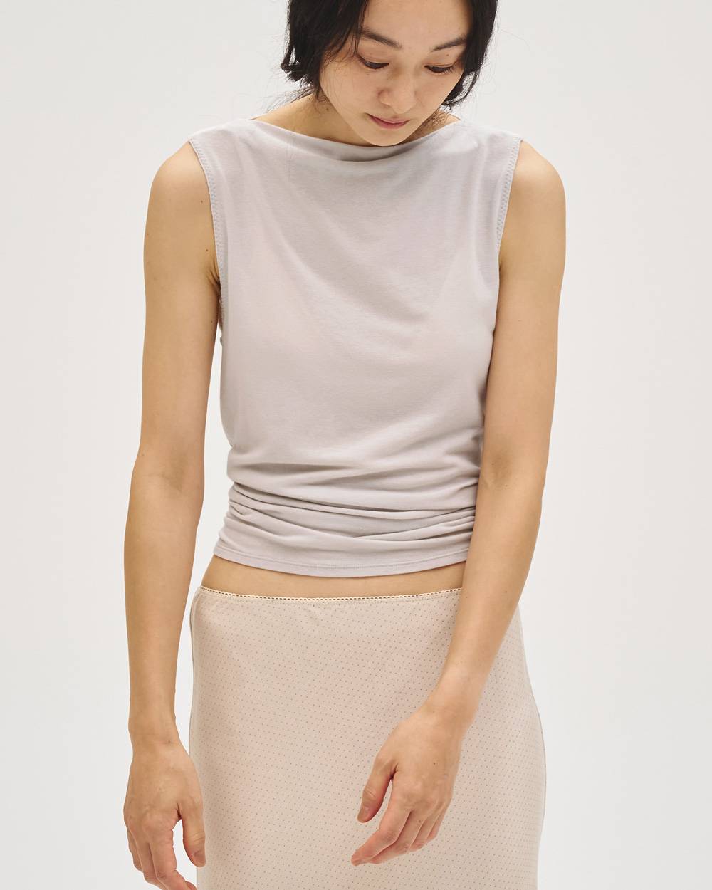 Smooth Boatneck Tanktop Smooth Boatneck Tanktop,スムースボートネックタンクトップ,12710601,ボートネックタンクトップ,タンクトップ,スムースタンクトップ,タンクトップ,カットソー,トップス,todayful,トゥデイフル,lifes,吉田怜香,27ss