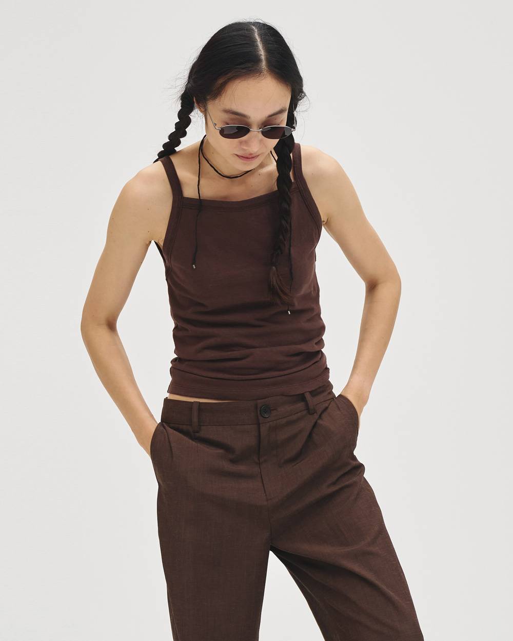 Squareneck Slub Camisole Squareneck Slub Camisole,スクエアネックスラブキャミソールトップス,12710602スクエアネックキャミソール,スラブキャミソール,キャミソール,トップス,todayful,トゥデイフル,lifes,吉田怜香,27ss