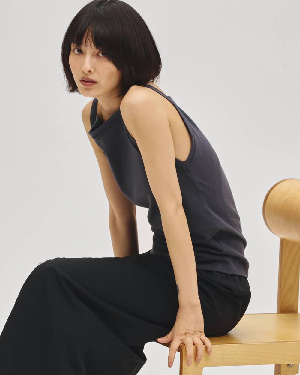 Squareneck Slub Camisole Squareneck Slub Camisole,スクエアネックスラブキャミソールトップス,12710602スクエアネックキャミソール,スラブキャミソール,キャミソール,トップス,todayful,トゥデイフル,lifes,吉田怜香,27ss