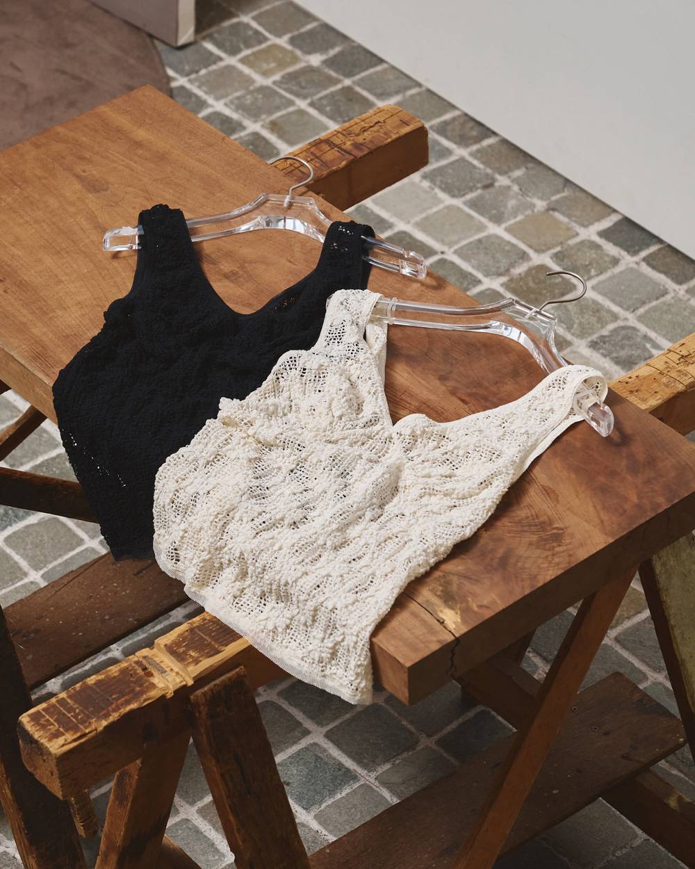 Shrink Lace Tanktop Shrink Lace Tanktop,シュリンクレースタンクトップ,12710603,シュリンクレース,タンクトップ,レースタンクトップ,トップス,todayful,トゥデイフル,lifes,吉田怜香,27ss