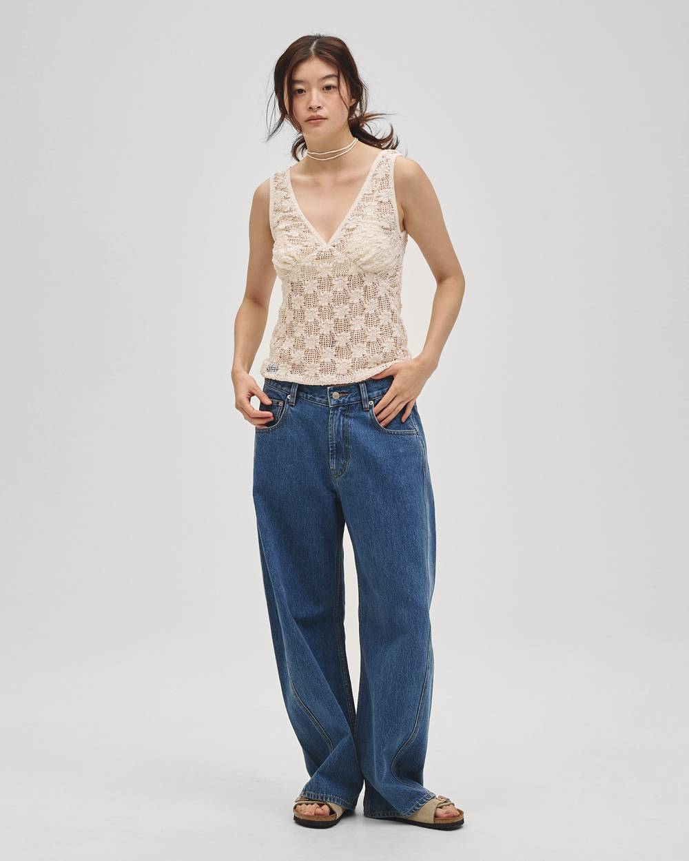 Shrink Lace Tanktop Shrink Lace Tanktop,シュリンクレースタンクトップ,12710603,シュリンクレース,タンクトップ,レースタンクトップ,トップス,todayful,トゥデイフル,lifes,吉田怜香,27ss