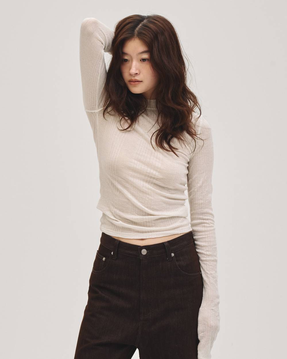 Washer Rib Long T-shirts Washer Rib Long T-shirts,ウォッシャーリブロングTシャツ,12710606,ウォッシャーロングTシャツ,リブロングTシャツ,ロンT,カットソー,トップス,todayful,トゥデイフル,lifes,吉田怜香,27ss