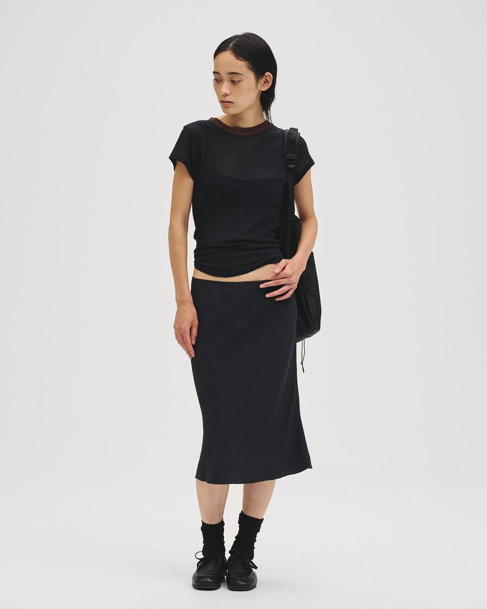 Sheer Fraice T-shirts Sheer Fraice T-shirts,シアーフレースTシャツ,12710610,フレースTシャツ,シアーTシャツ,tシャツ,トップス,カットソー,todayful,トゥデイフル,lifes,吉田怜香,27ss