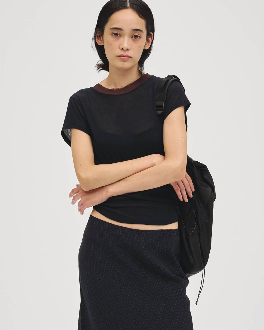 Sheer Fraice T-shirts Sheer Fraice T-shirts,シアーフレースTシャツ,12710610,フレースTシャツ,シアーTシャツ,tシャツ,トップス,カットソー,todayful,トゥデイフル,lifes,吉田怜香,27ss