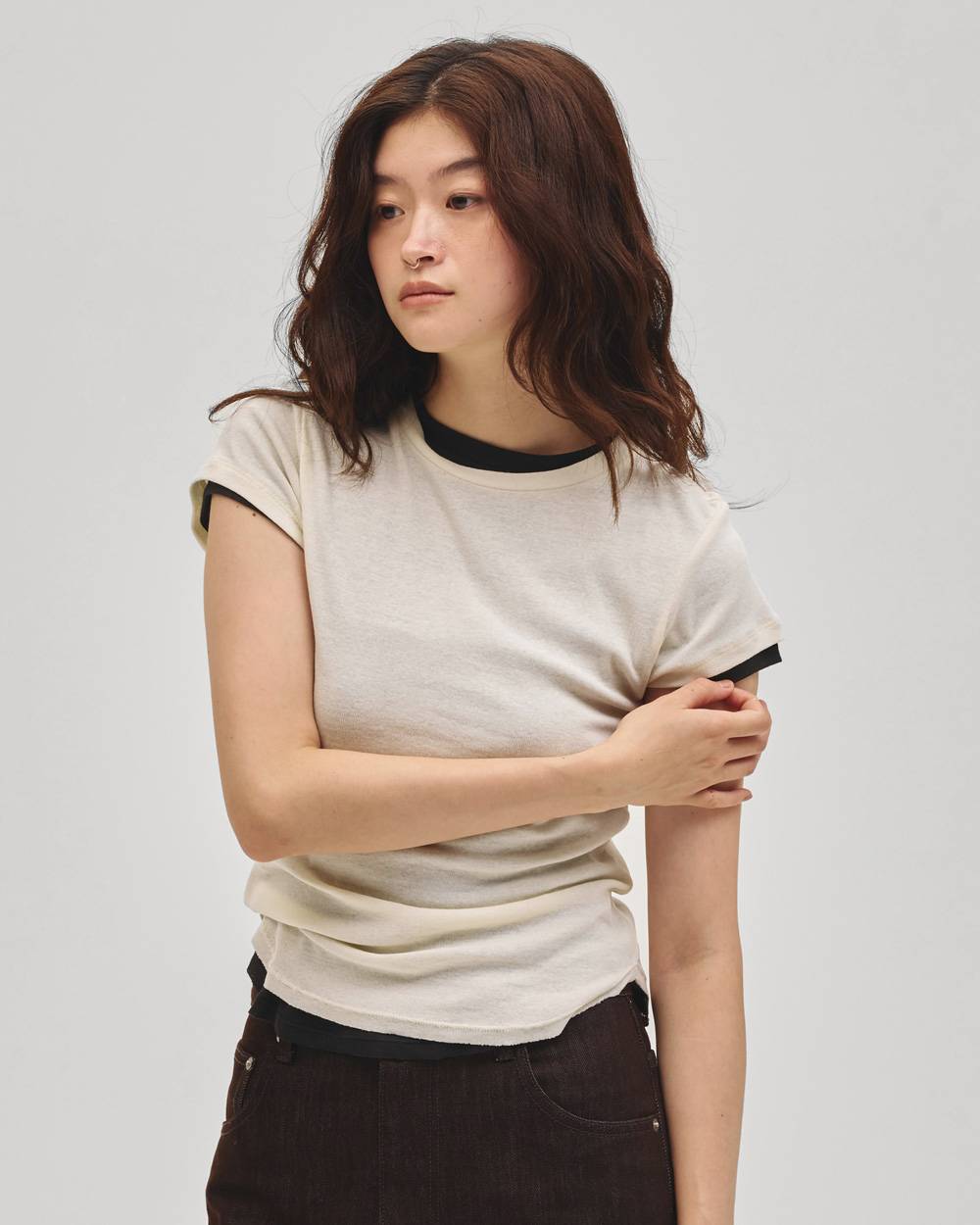 Soft Fraice T-shirts Soft Fraice T-shirts,ソフトフレースTシャツ,12710615,フレースTシャツ,Tシャツ,カットソー,todayful,トゥデイフル,lifes,吉田怜香,27ss