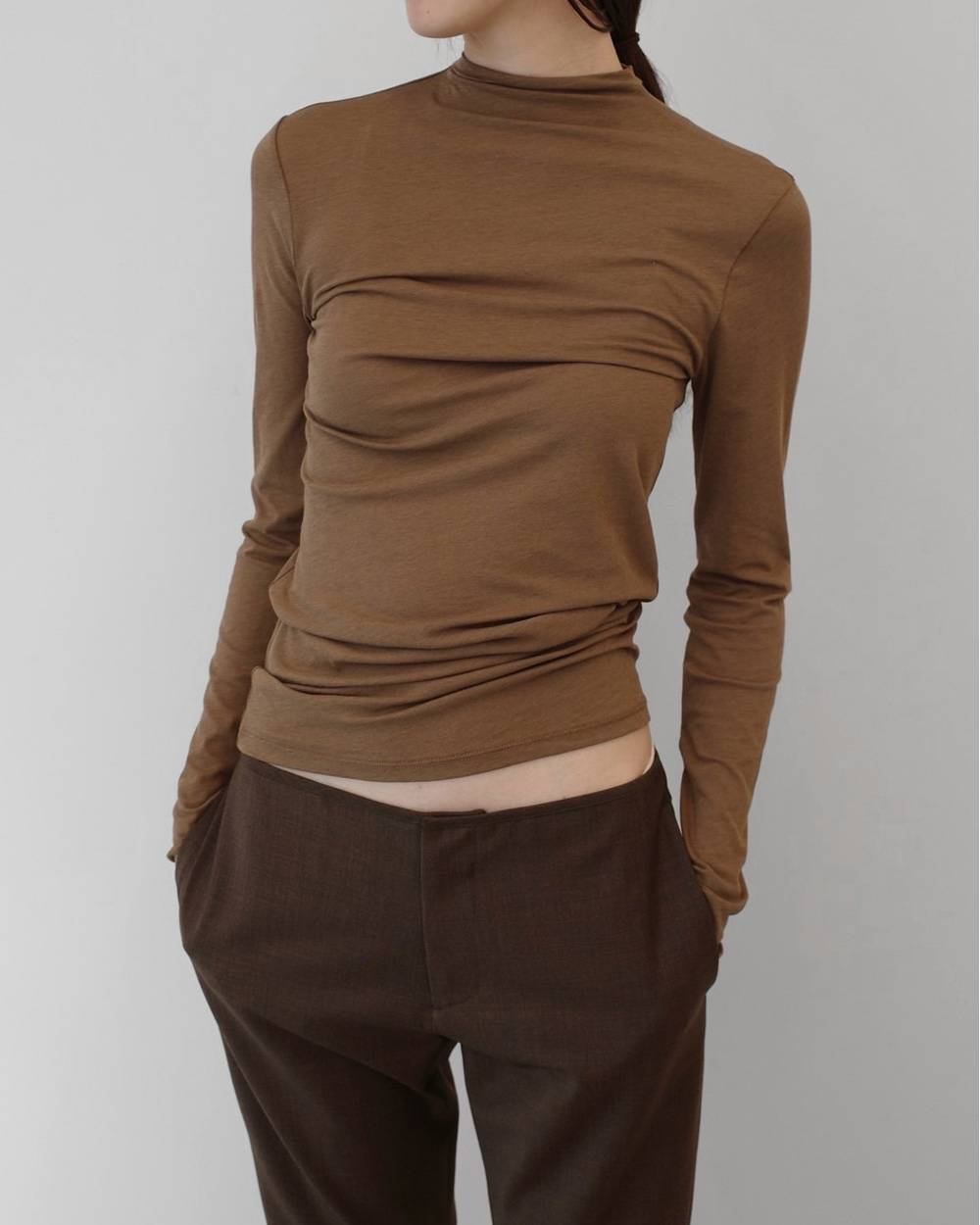 Highneck Smooth Long T-shirts Highneck Smooth Long T-shirts,ハイネックスムースロングTシャツ,12710618,ハイネックロングTシャツ,ロングTシャツ,ロンT,カットソー,todayful,トゥデイフル,lifes,吉田怜香,27ss