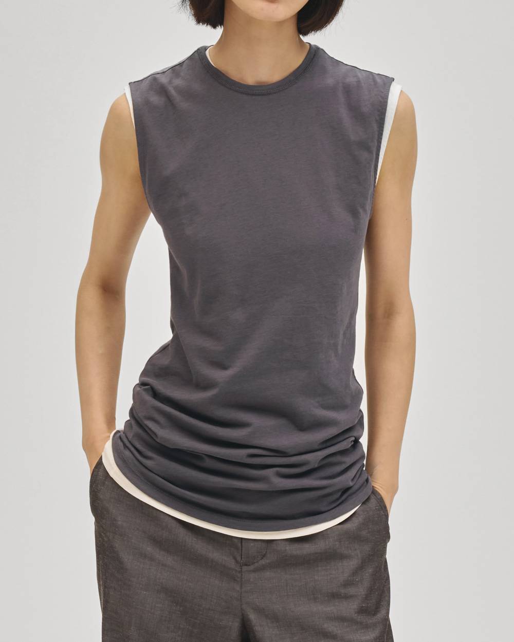 Smooth Tanktop Tunic Smooth Tanktop Tunic,スムースタンクトップチュニック,12710619,タンクトップチュニック,チュニック,スムースチュニック,トップス,todayful,トゥデイフル,lifes,吉田怜香,27ss
