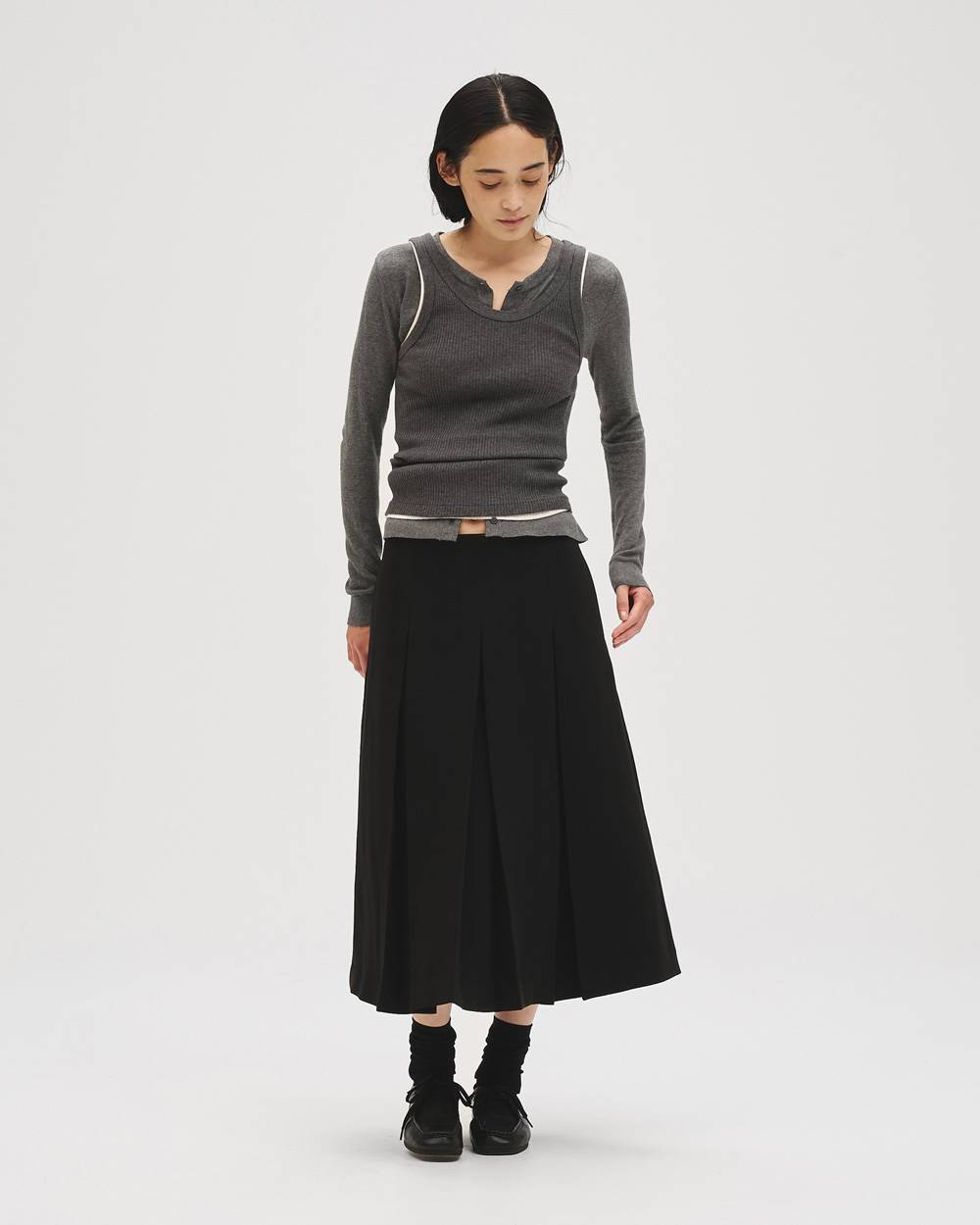 Georgette Pleats Skirt