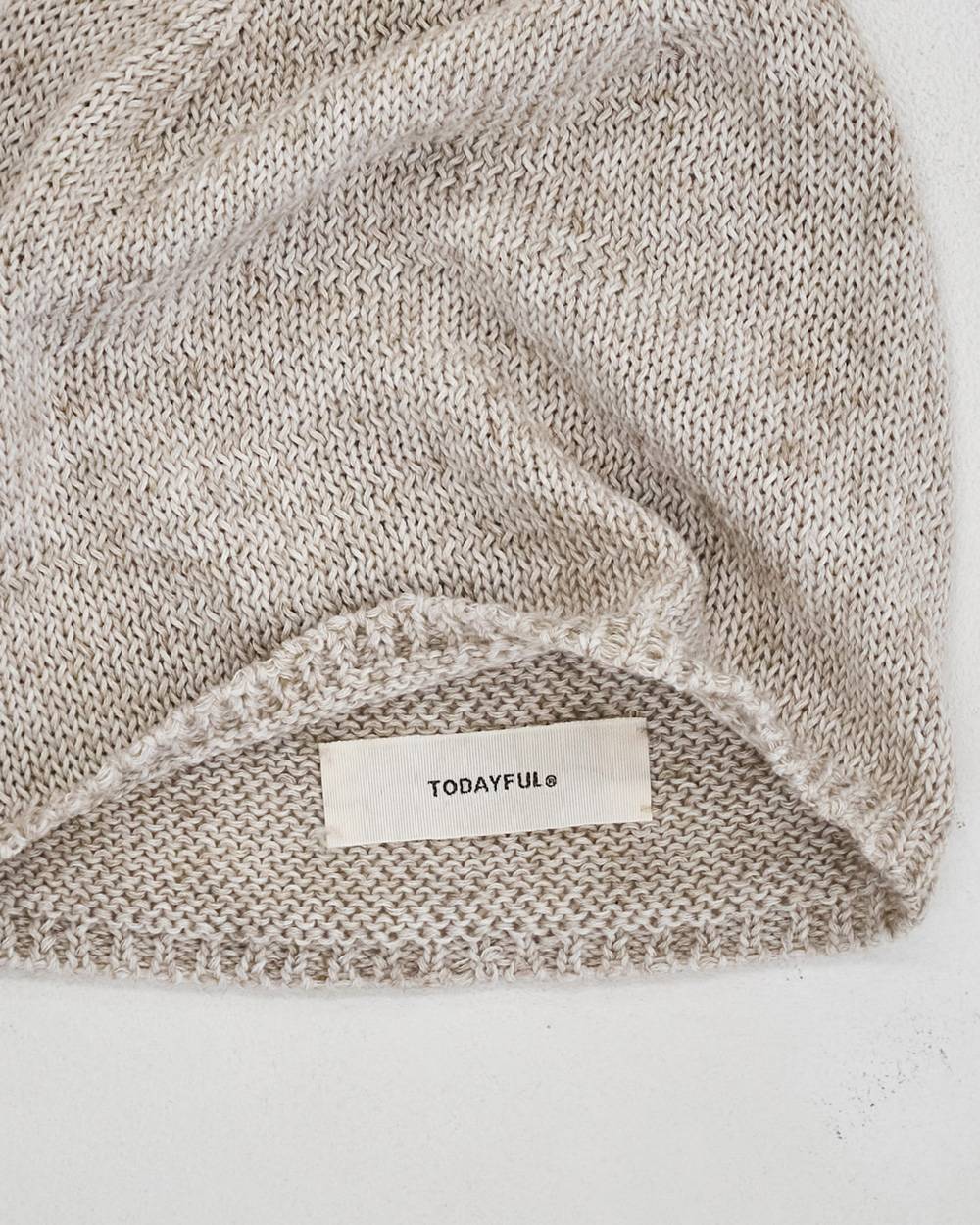 Linen Knit Beanie Linen Knit Beanie,リネンニットビーニー,12711018,ニットビーニー,リネンビーニー,ビーニー,帽子,ニット帽,todayful,トゥデイフル,lifes,吉田怜香,27ss