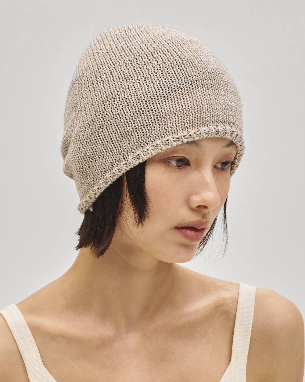 Linen Knit Beanie Linen Knit Beanie,リネンニットビーニー,12711018,ニットビーニー,リネンビーニー,ビーニー,帽子,ニット帽,todayful,トゥデイフル,lifes,吉田怜香,27ss