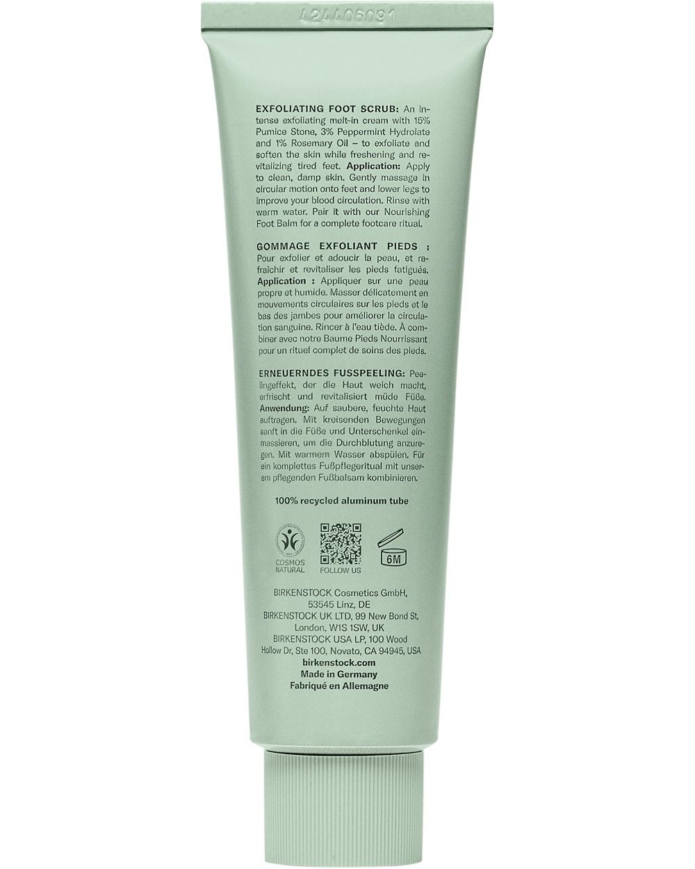 BIRKENSTOCK Care Essentials -Exfoliating Foot Scrub 82511107,BIRKENSTOCK Care Essentials,ビルケンシュトックケアエッセンシャル,ビルケン,エッセンシャル,フットケア