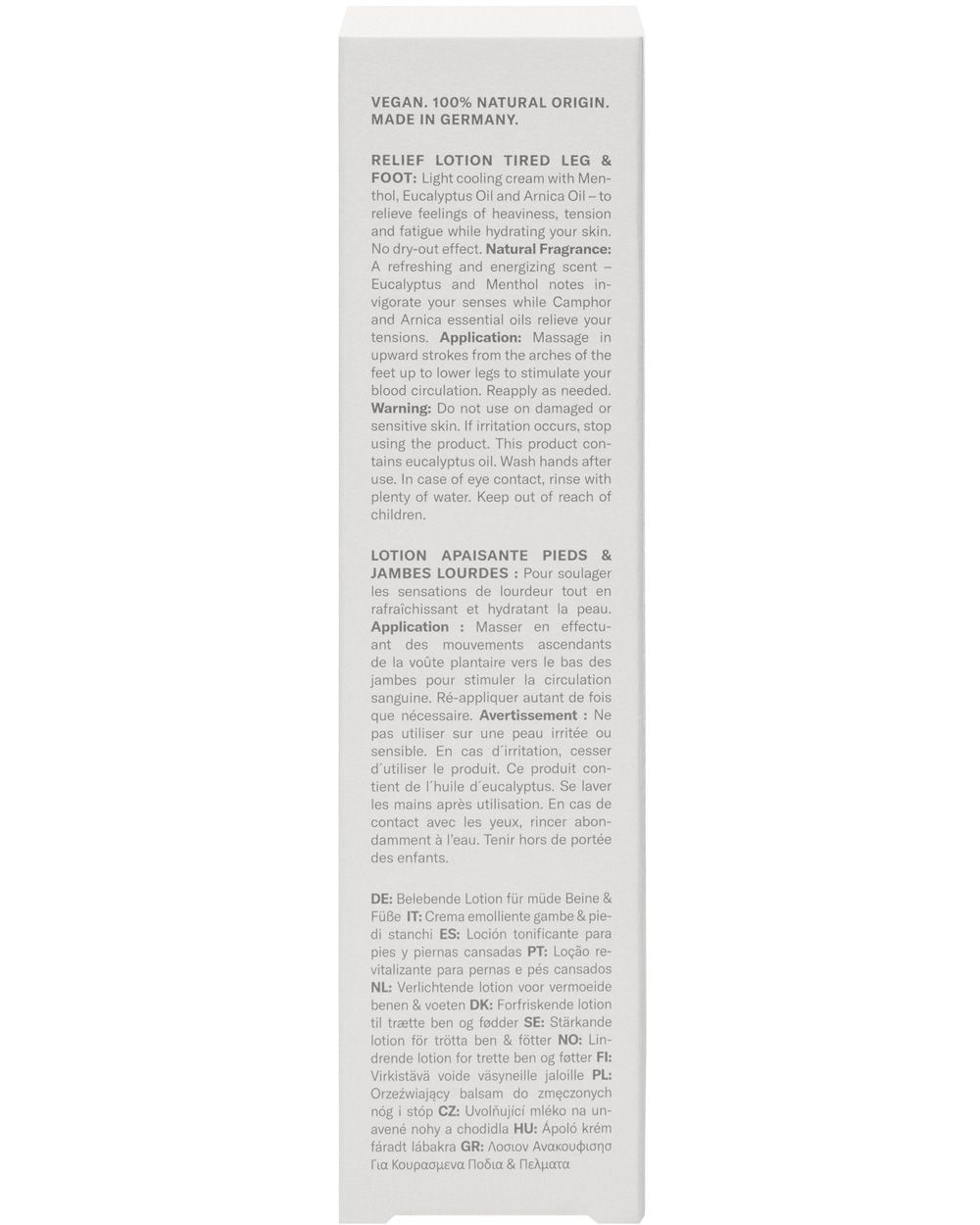 BIRKENSTOCK Care Essentials -Relief Lotion Tired Leg & Foot 82511109,BIRKENSTOCK Care Essentials,ビルケンシュトックケアエッセンシャル,ビルケン,エッセンシャル,フットケア