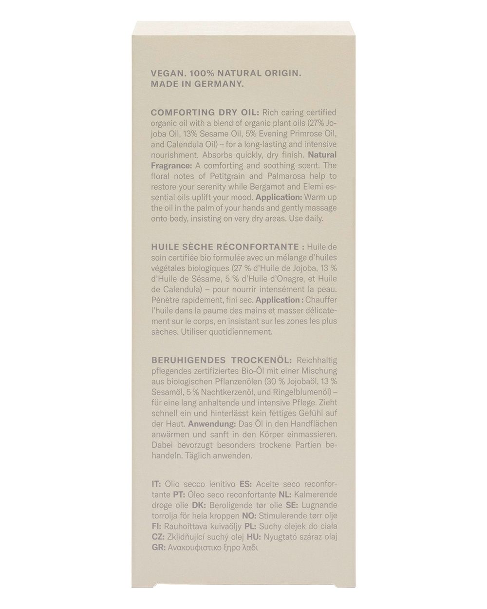 BIRKENSTOCK Care Essentials -Comforting Dry Oil 82511110,BIRKENSTOCK Care Essentials,ビルケンシュトックケアエッセンシャル,ビルケン,エッセンシャル,フットケア