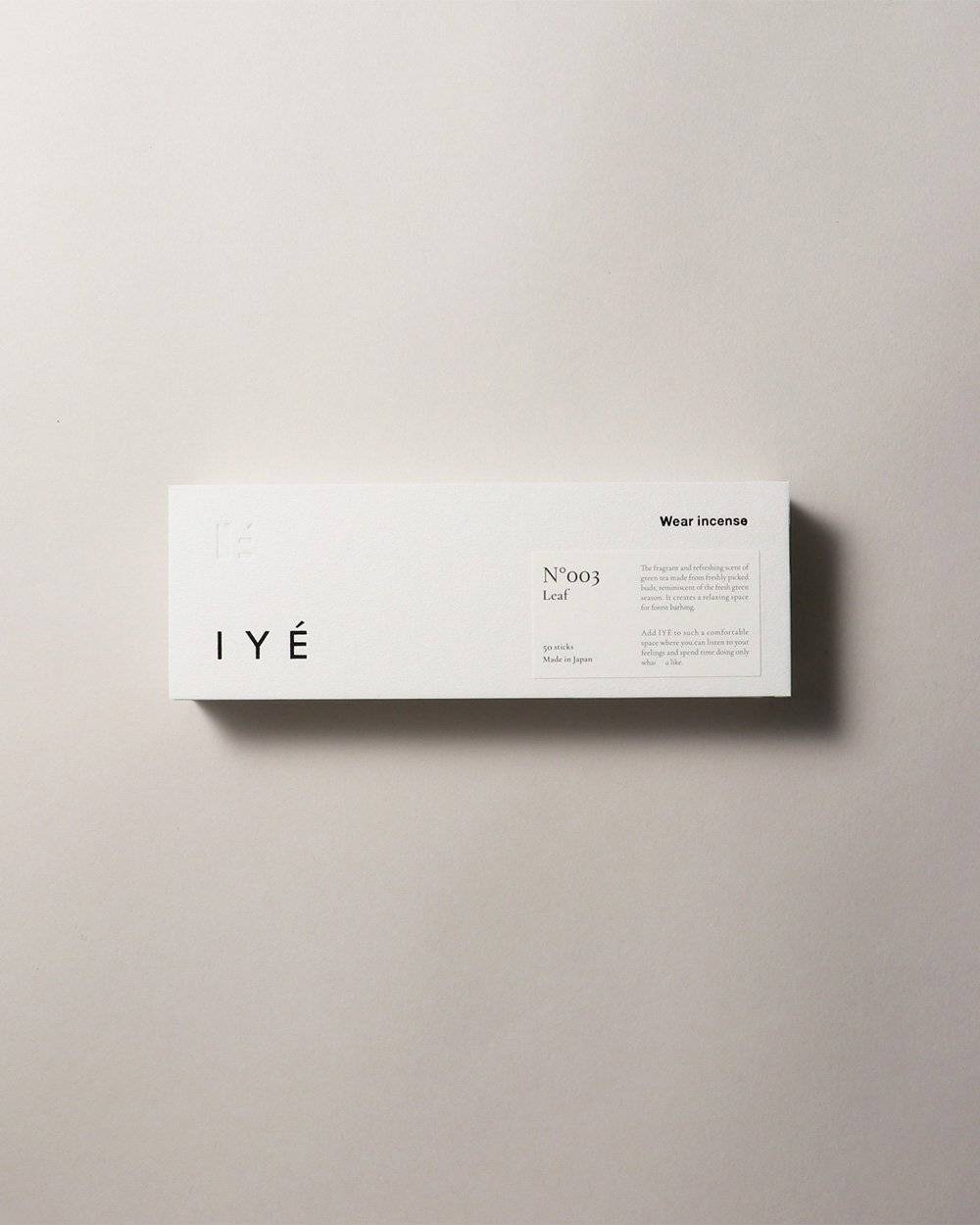 IYÈ incense No.003 Leaf IYÈ incense No.003 Leaf,イェ インセンス  No.003リーフ,82611013,IYÈ,イェ,インセンス,お香,サステナビリティ,インテリア,ギフト,lifes,ライフズ,LIFE’s