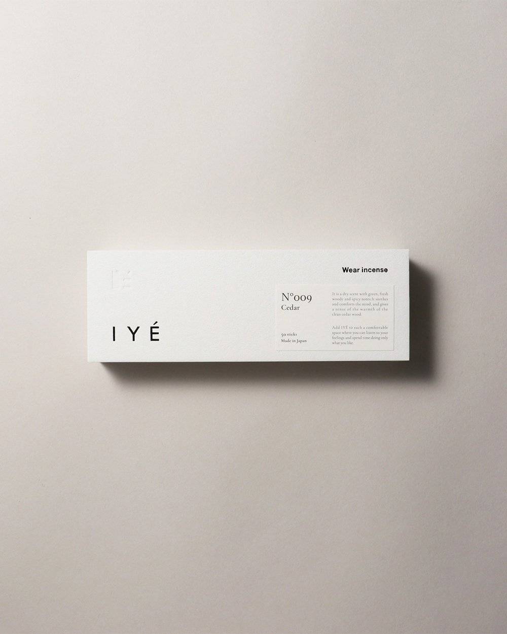 IYÈ incense No.009 Cedar IYÈ incense No.009 Cedar,イェ インセンス  No.009 シダー,82611019,IYÈ,イェ,インセンス,お香,サステナビリティ,インテリア,ギフト,lifes,ライフズ,LIFE’s