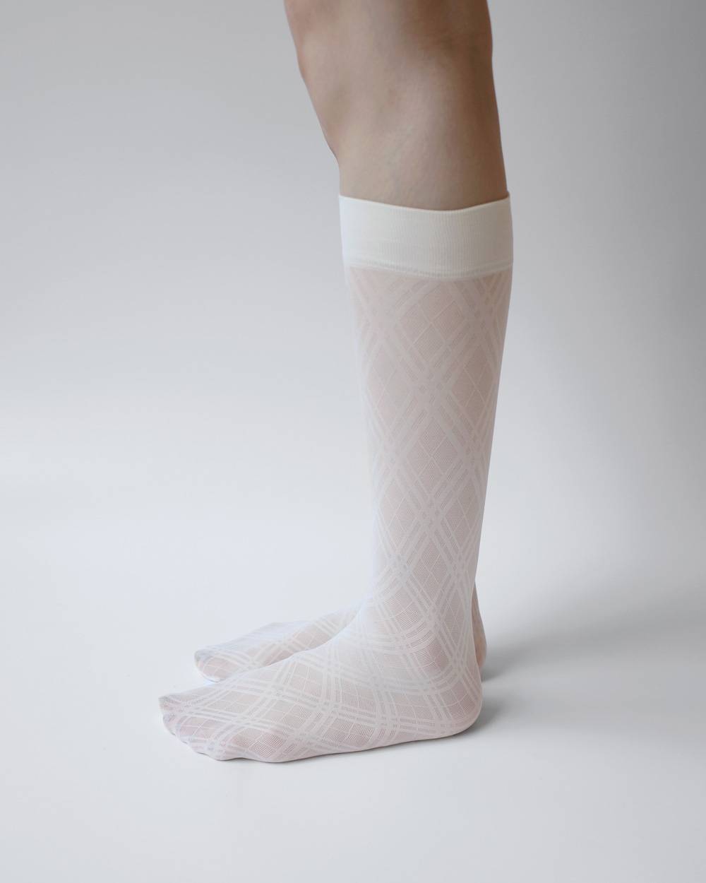 Check Sheer Socks Check Sheer Socks,チェックシアーソックス,82621012,ソックス,靴下,ハイソックス,シルキーソックス,チェックソックス,ギフト,lifes,ライフズ,LIFE’s