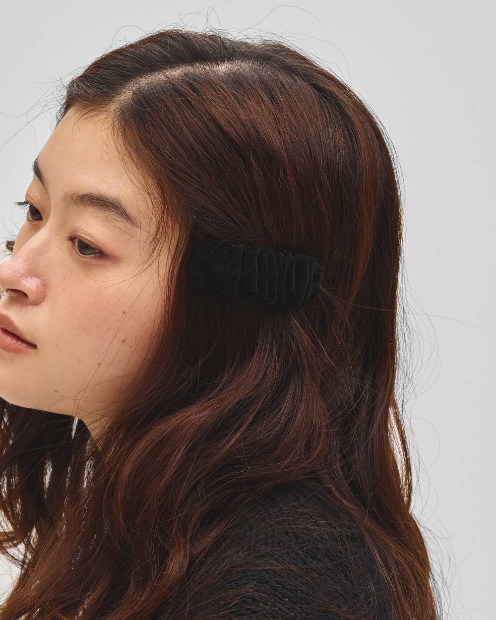 Gathered Velvet Barrette Gathered Velvet Barrette,ギャザーベルベットバレット,82621025,バレット,ベルベットバレット,ヘアピン,ヘッドアクセサリー,アクセサリー,lifes,ライフズ,LIFE’s